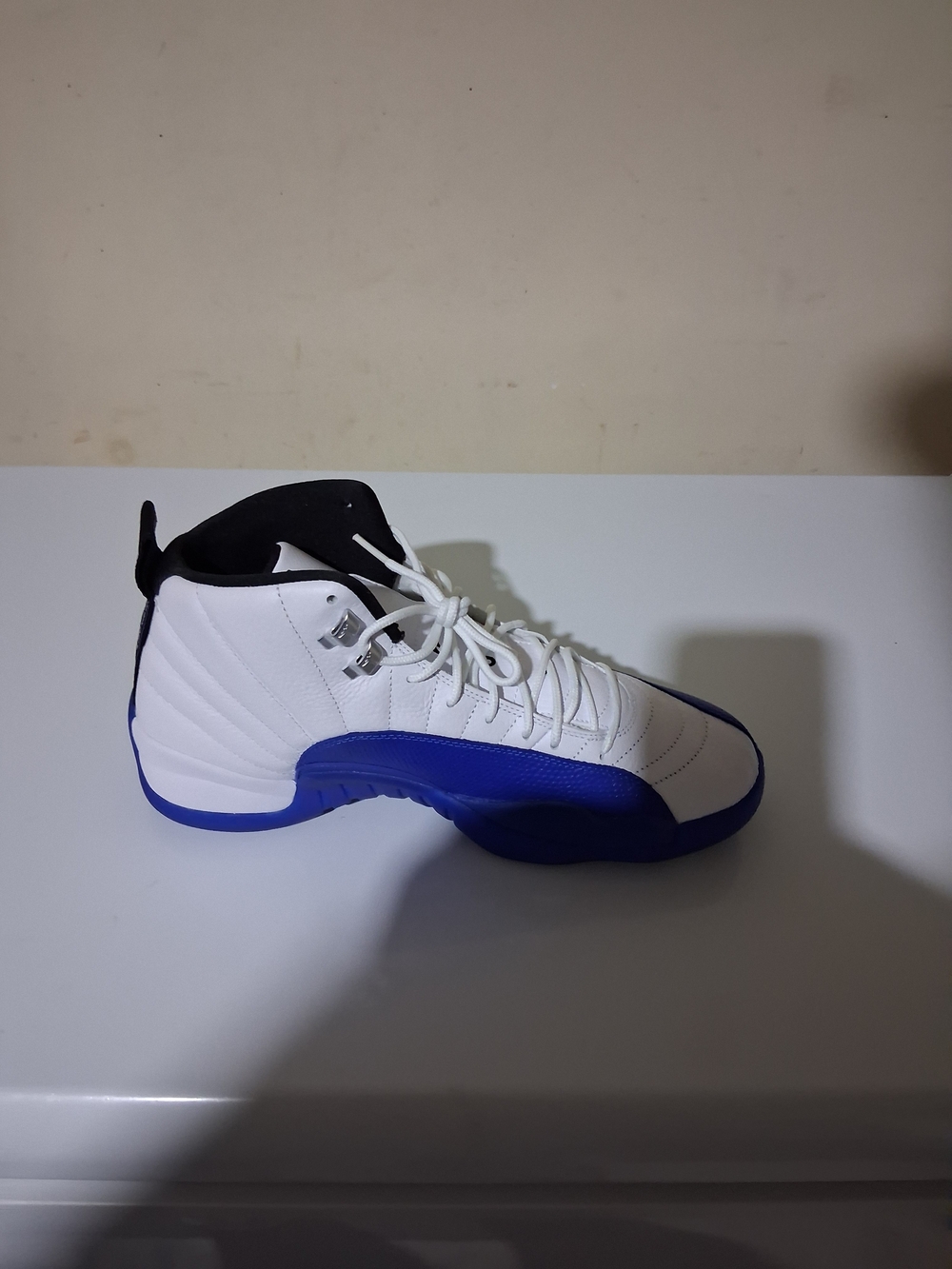 Jordan White and Blue Men's Sneakers